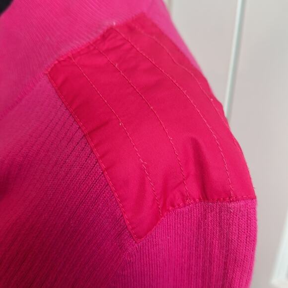 Ralph Lauren, Lauren Active LRL Pink Half-Zip Ribbed Pull Over Sweater - Picture 5 of 7